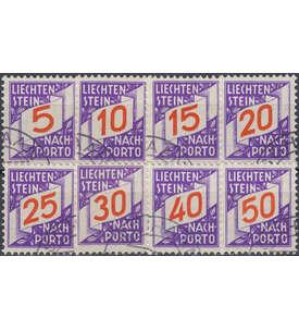 Liechtenstein Nr. P 13-20 gestempelt  Portomarken