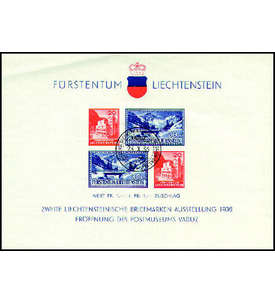 Liechtenstein Block Nr. 2 gestempelt  Postmuseum 1936