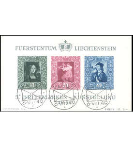 Liechtenstein Block Nr. 5 gestempelt  Briefmarkenausstellung 1949