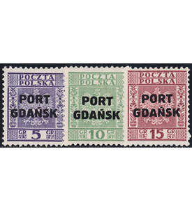 Danzig Port Gdansk Nr. 26-28 postfrisch **