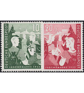 BRD Bund  Nr. 153-154 postfrisch ** Jugend 1952 geprft Schlegel