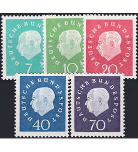 BRD Bund  Nr. 302-306 Bund postfrisch ** Heuss Medaillon