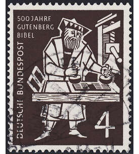 BRD Bund  Nr. 198 gestempelt Gutenberg
