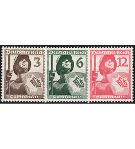 Deutsches Reich Nr. 643-645 postfrisch mit kompletten Ausgaben