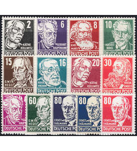 DDR Persnlichkeiten 1952 mit WZ 2 X II postfrisch **