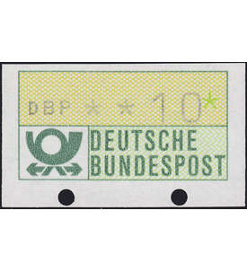 BRD Bund ATM-Abart postfrisch ** Posthorn unten geschlossene Transportlcher