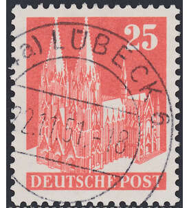 All. Besetzung Bauten 1948 Nr. 87 eg rundgestempelt