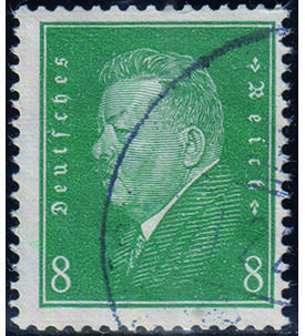 Dt. Reich liegendes WZ Nr. 412 y gestempelt Friedrich Ebert