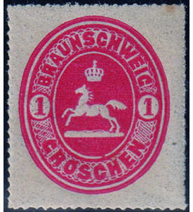 Braunschweig Freimarke 1865 Nr. 18 postfrisch Wappen des Herzogtums