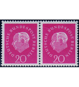 Berlin Heuss Medaillon Nr. 184 v postfrisches waagerechtes Paar