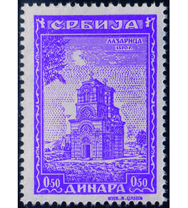 Serbien - Besonderheit Nr. 71 x postfrisch Kolster Lazarica