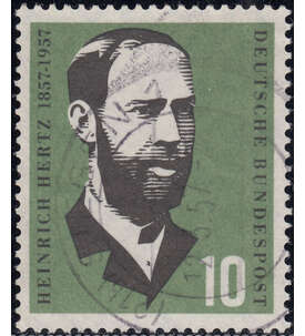 BRD Nr. 252 gestempelt Heinrich Hertz