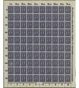 Deutsches Reich Nr. 185 postfrisch ** Originalbogen
