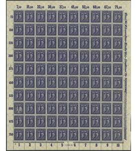 Deutsches Reich Nr. 185 postfrisch ** Originalbogen