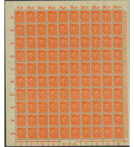 Deutsches Reich Nr. 189 postfrisch ** Originalbogen