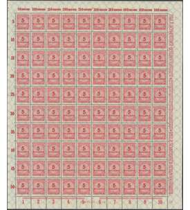 Deutsches Reich Nr. 317 P postfrisch ** Originalbogen