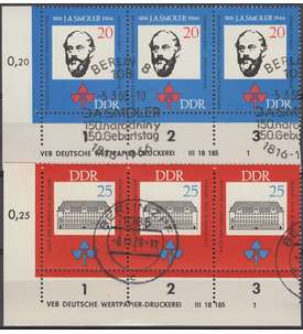DDR Nr. 1165-1166 DV gestempelt Druckvermerk