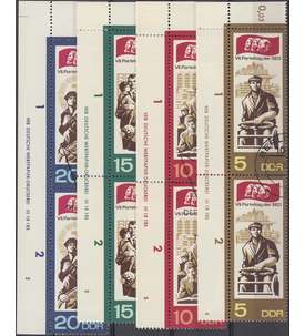 DDR Nr. 1268-1271 DV gestempelt Druckvermerk