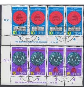 DDR Nr. 1519-1520 DV gestempelt Druckvermerk