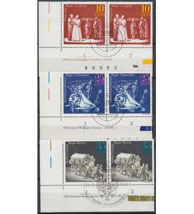 DDR Nr. 1850-1852 DV gestempelt Druckvermerk