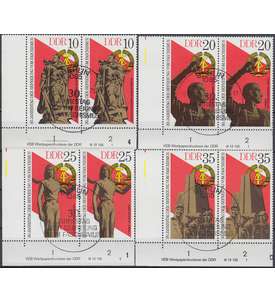 DDR Nr. 2038-2041 DV gestempelt Druckvermerk
