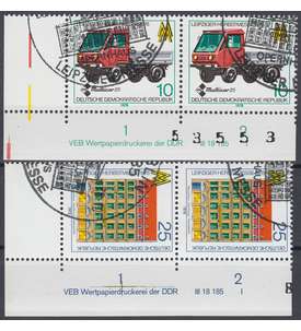 DDR Nr. 2353-2354 DV gestempelt Druckvermerk