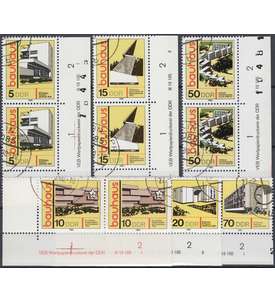 DDR Nr. 2508-2513 DV gestempelt Druckvermerk