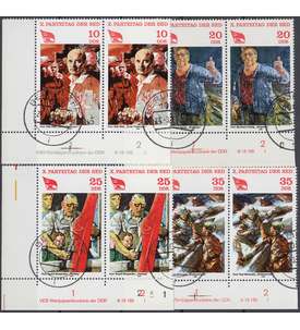 DDR Nr. 2595-2598 DV gestempelt Druckvermerk