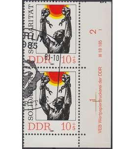 DDR Nr. 2648 DV gestempelt Druckvermerk