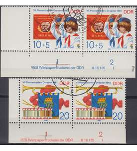 DDR Nr. 2724-2725 DV gestempelt Druckvermerk