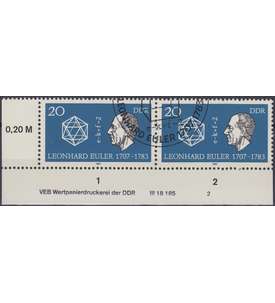 DDR Nr. 2825 DV gestempelt Druckvermerk
