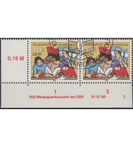 DDR Nr. 2834 DV gestempelt Druckvermerk