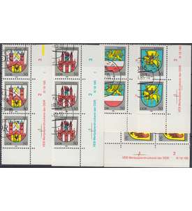 DDR Nr. 2934-2938 DV gestempelt Druckvermerk