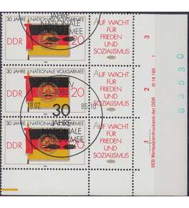 DDR Nr. 3001 DV gestempelt Druckvermerk