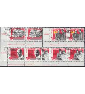DDR Nr. 3009-3012 DV gestempelt Druckvermerk