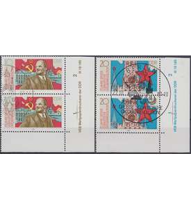 DDR Nr. 3130-3131 DV gestempelt Druckvermerk