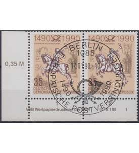 DDR Nr. 3299 DV gestempelt Druckvermerk