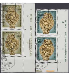 DDR Nr. 3318-3319 DV gestempelt Druckvermerk