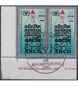 DDR Nr. 3353 DV gestempelt Druckvermerk