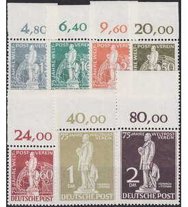 Berlin Nr. 35-41 postfrisch  Heinrich von Stephan 1949  Oberrandsatz