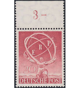 Berlin Nr. 71 postfrisch  ERP 1950  Oberrandmarke