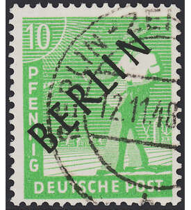 Berlin Nr. 4 gestempelt 10 Pfg. - Schwarzaufdruck