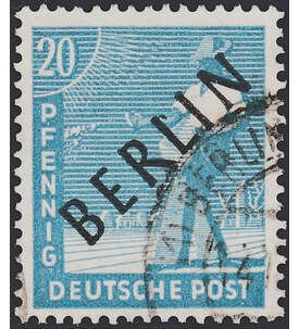 Berlin Nr. 8 gestempelt 20 Pfg. - Schwarzaufdruck