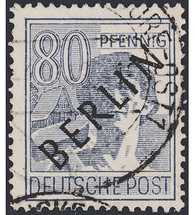 Berlin Nr. 15 gestempelt 80 Pfg. - Schwarzaufdruck