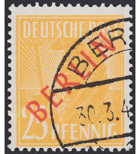 Berlin Nr. 27 gestempelt 25 Pfg. - Rotaufdruck
