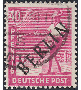 Berlin Nr. 12 gestempelt 40 Pfg. - Schwarzaufdruck geprft