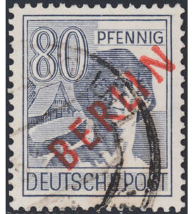 Berlin Nr. 32 gestempelt 80 Pfg. - Rotaufdruck geprft