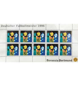 BRD Bund Nr. 1879 postfrisch ** Kleinbogen Borussia Dortmund 1996
