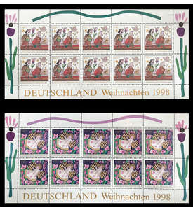 BRD Bund Nr. 2023-2024 postfrisch ** Kleinbogen-Satz Weihnachten 1998