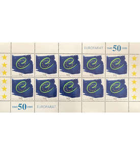 BRD Nr. 2049 postfrisch ** Kleinbogen 50 Jahre Europarat 1999
